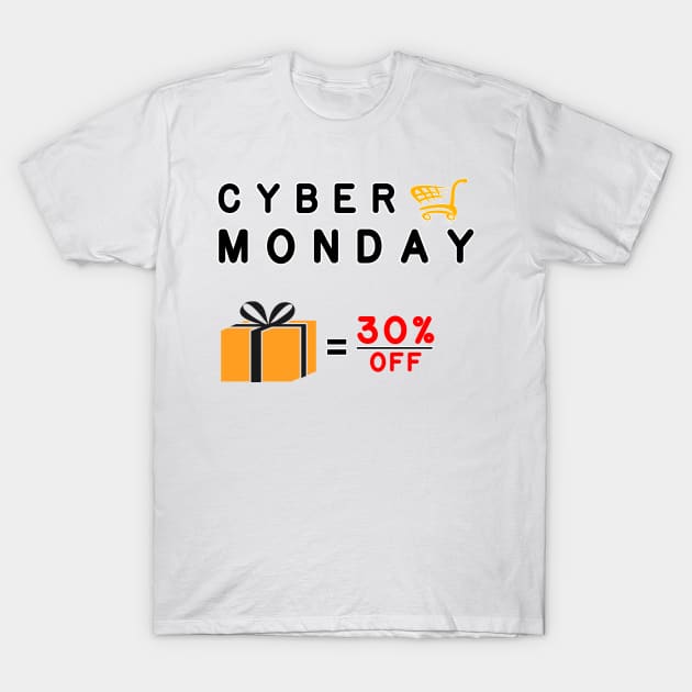 Cyber Monday T-Shirt T-Shirt by Maan85Haitham